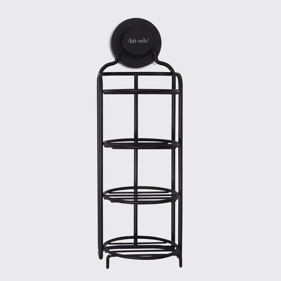 Kitsch Self-Draining Shower Caddy - Black
