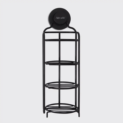 Kitsch Self-Draining Shower Caddy - Black