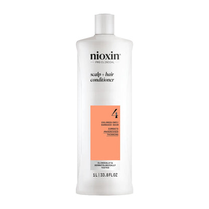 Nioxin Scalp + Hair Thickening System 4 Shampoo + Conditioner 1L Duo