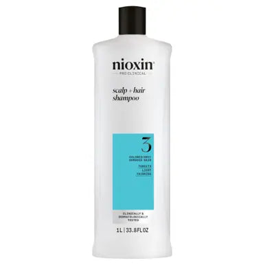 Nioxin Scalp + Hair Thickening System 3 Shampoo + Conditioner 1L Duo