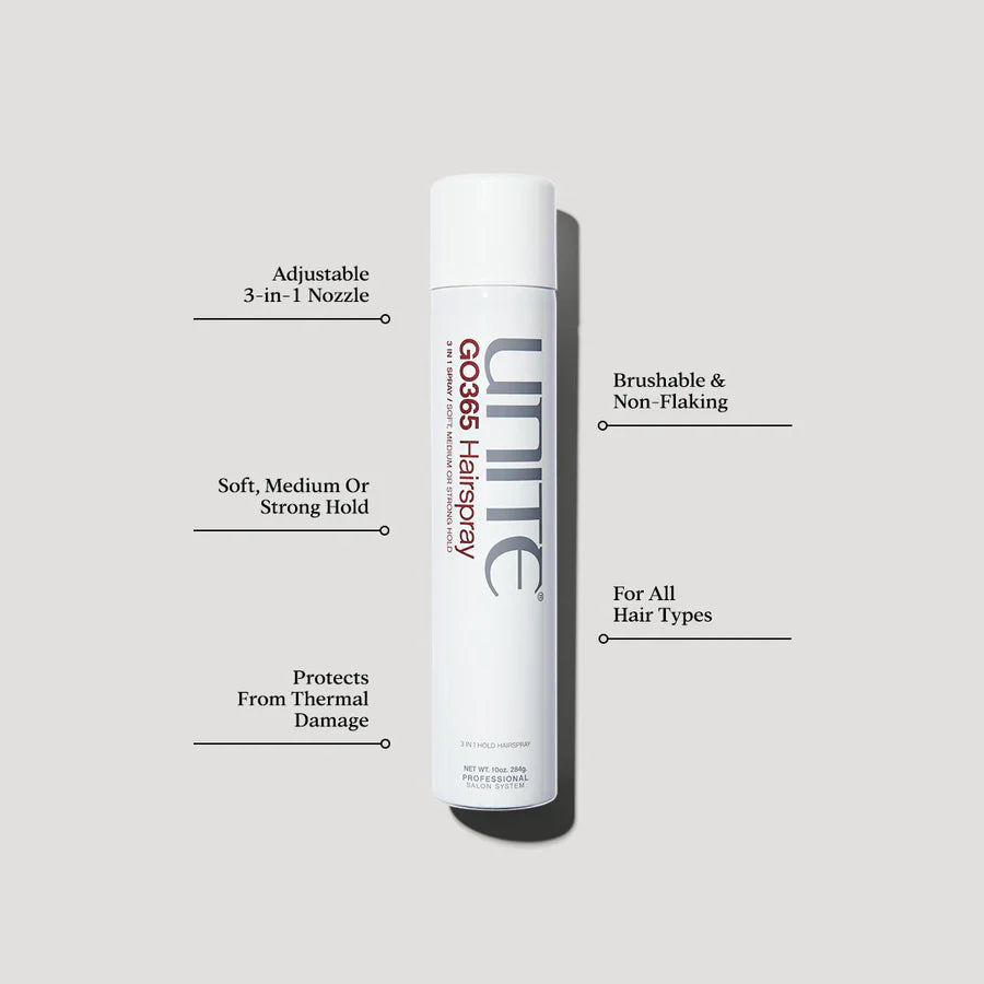 Unite GO365 3 in 1 Hairspray 284g