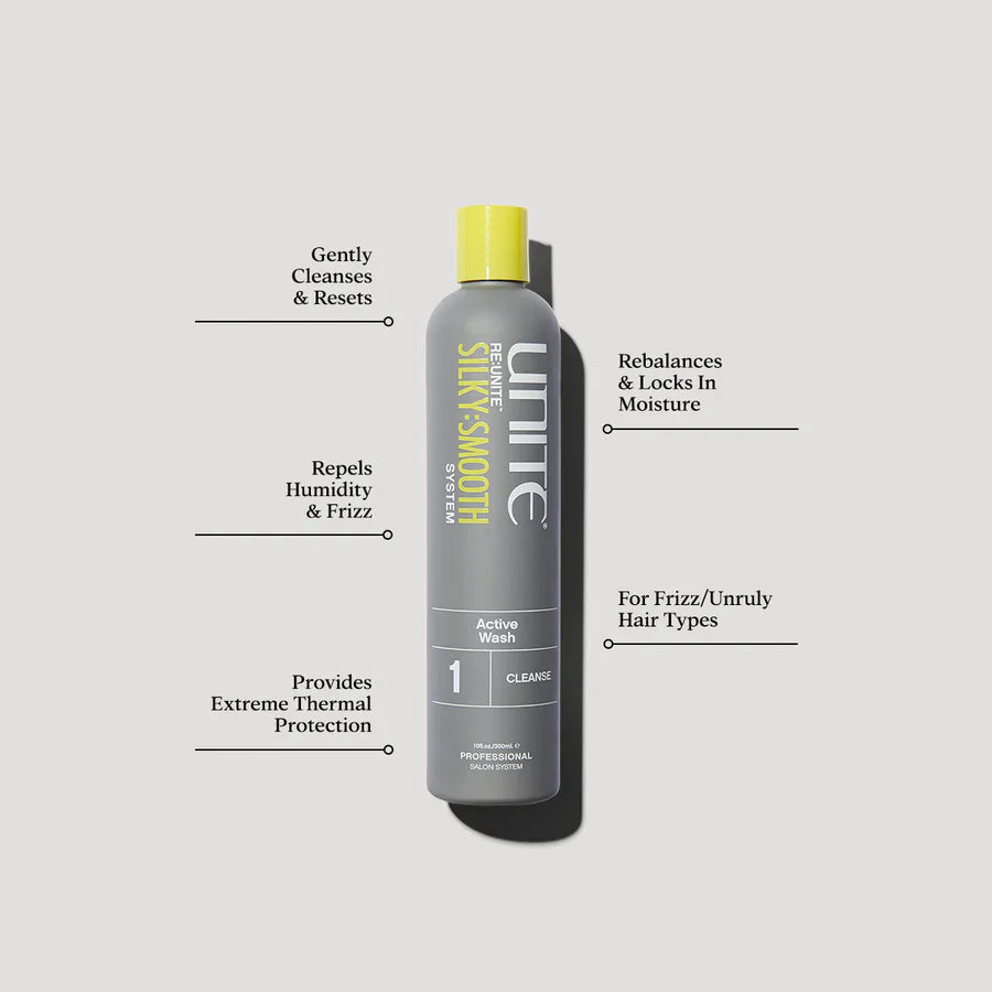Unite Silky Smooth Active Wash Shampoo 300ml