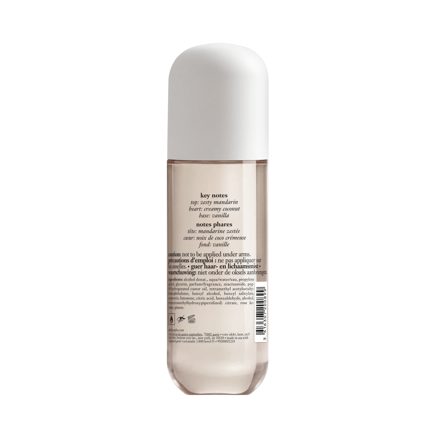 philosophy coconut rush body & hair fragrance mist 236ml