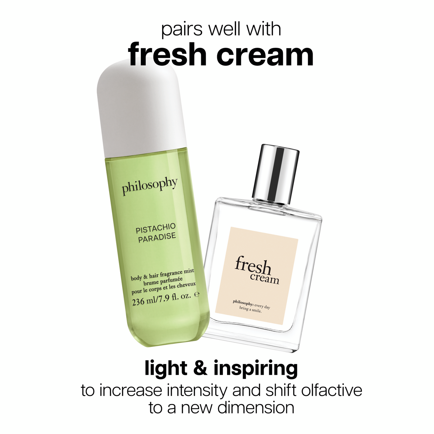 philosophy pistachio paradise body & hair fragrance mist 236ml