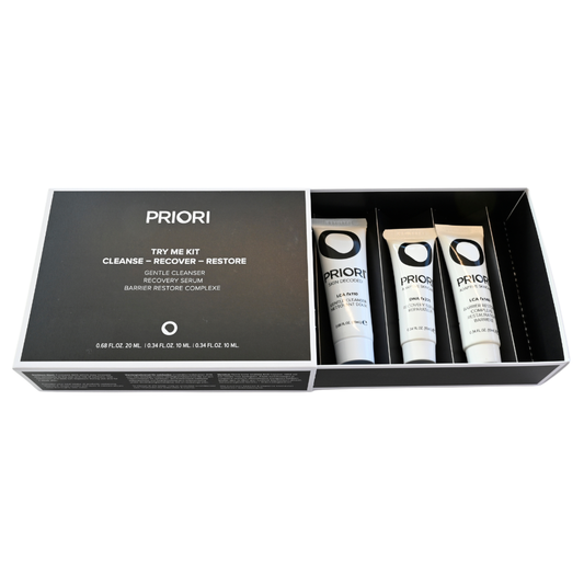 Priori Try Me Kit - Cleanse Recover Restore
