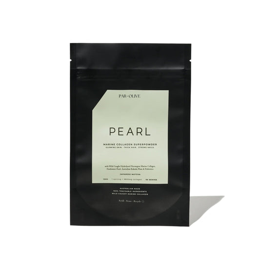 Par Olive PEARL Marine Collagen Superpowder Refill Pouch - Japanese Matcha 150g