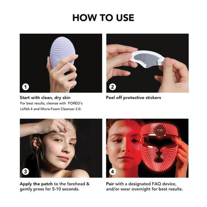 FOREO FAQ Forehead Microneedling Anti-Wrinkle Hyaluronic Acid Patches 3 Patches