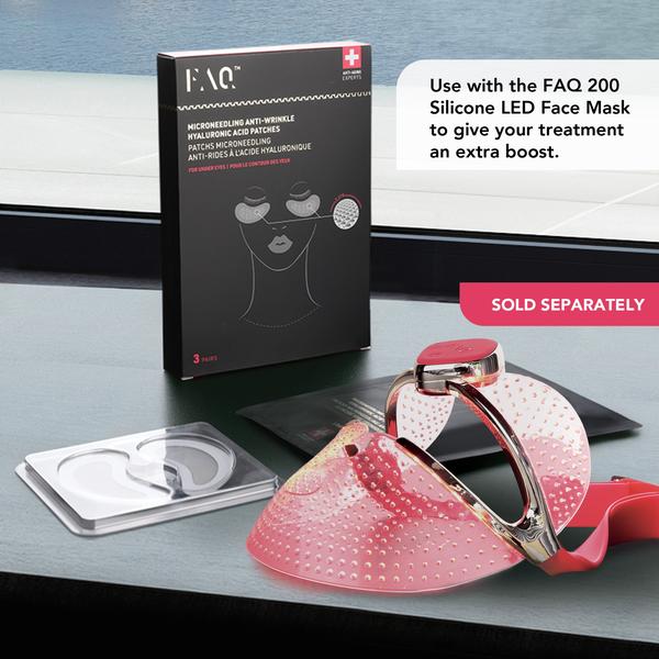 FOREO FAQ Under Eye Microneedling Anti-Wrinkle Hyaluronic Acid Patches 3 Pairs