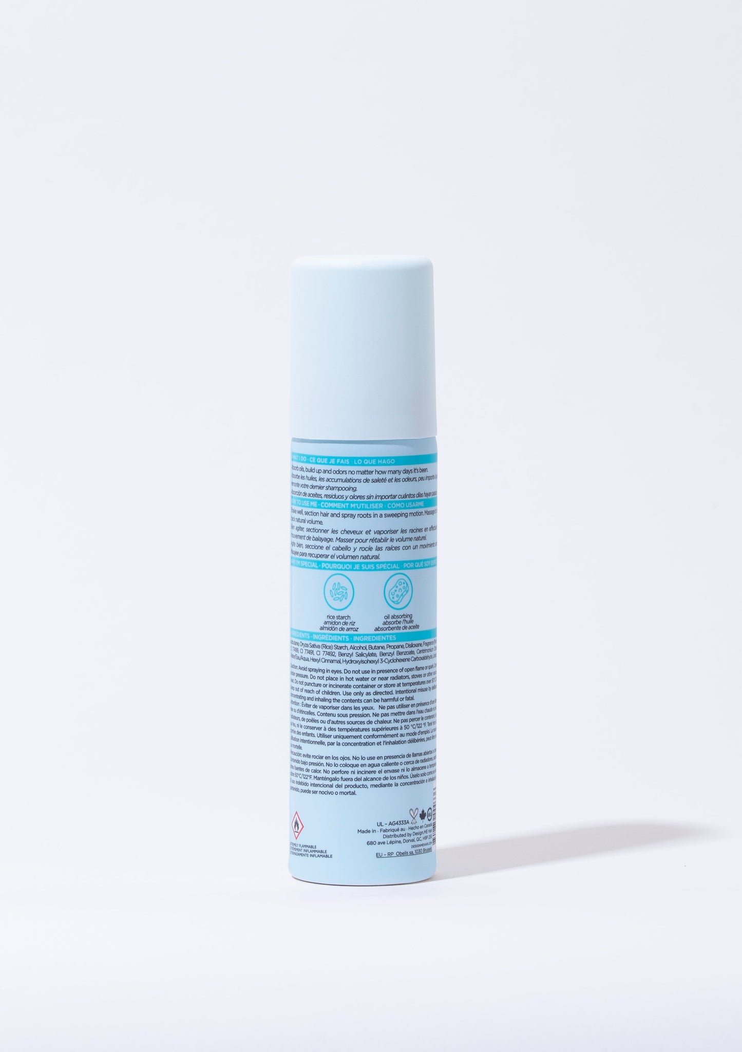 Design.ME Quickie Me Dry Shampoo Brunette & Darker Tones 96ml
