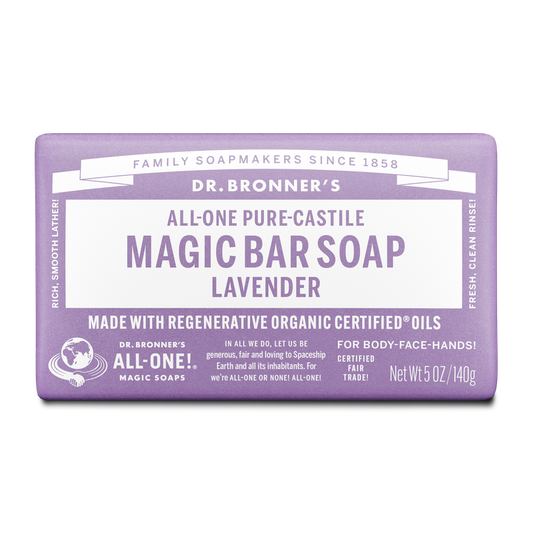 Dr. Bronner's Pure Castile Bar Soap - Lavender 140g
