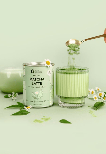 Nutra Naturals Collagen Strawberry Matcha Latte 100g