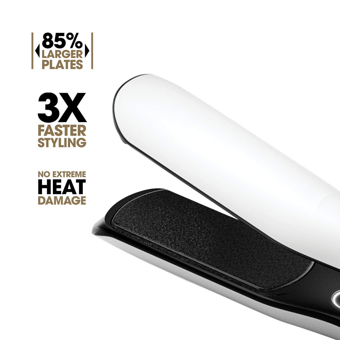 ghd Chronos Max Wide-Plate Hair Straightener 43mm - White
