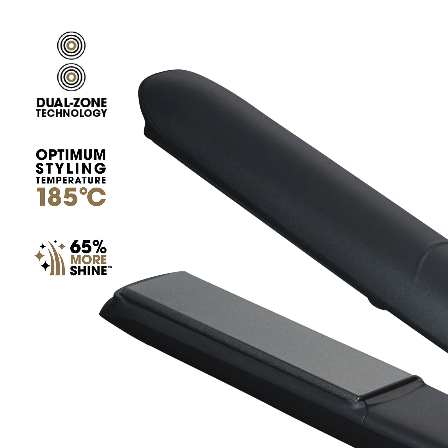 ghd Gold Hair Straightener 26mm Plate - Black