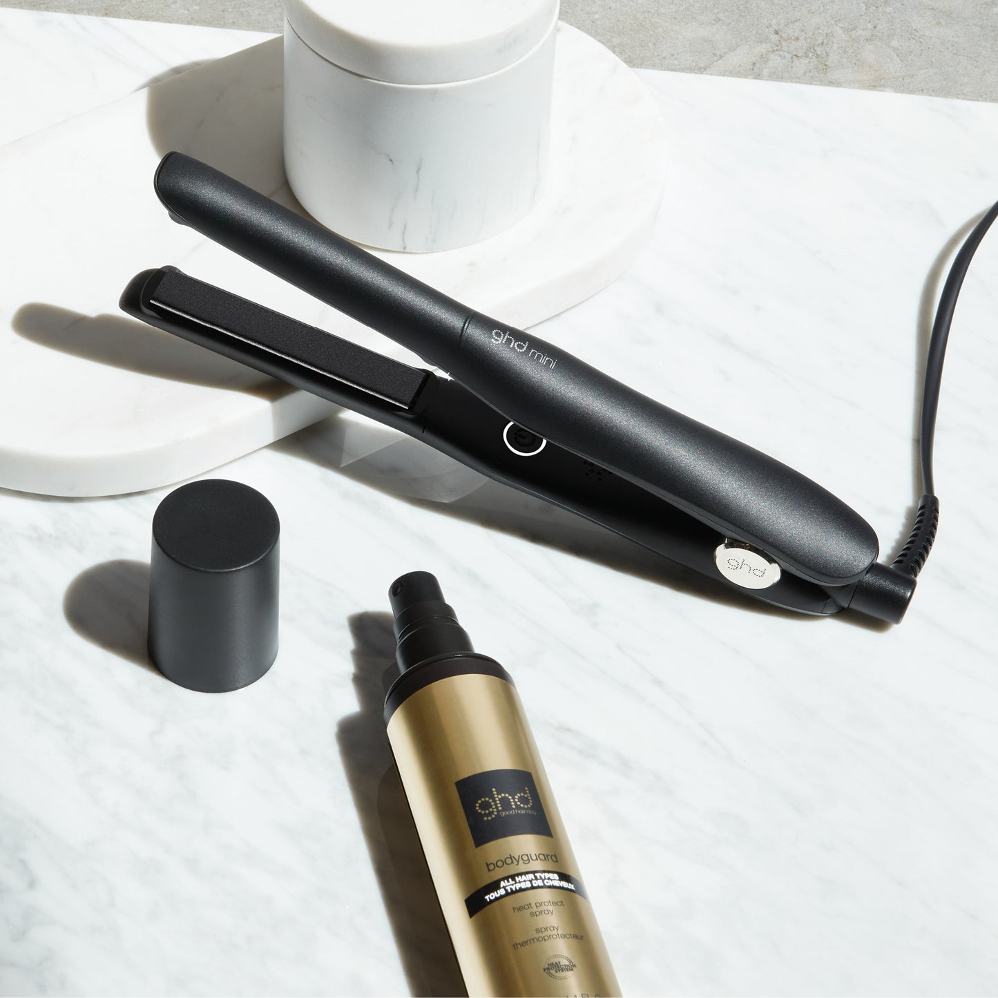 ghd Mini Slim-Plate Hair Straightener 15mm - Black