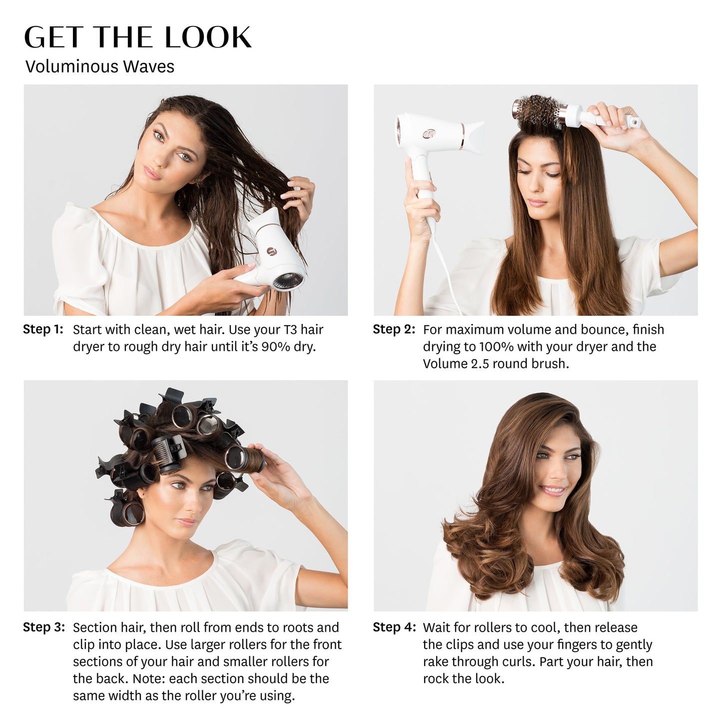 T3 Volumising Hot Rollers Luxe Set