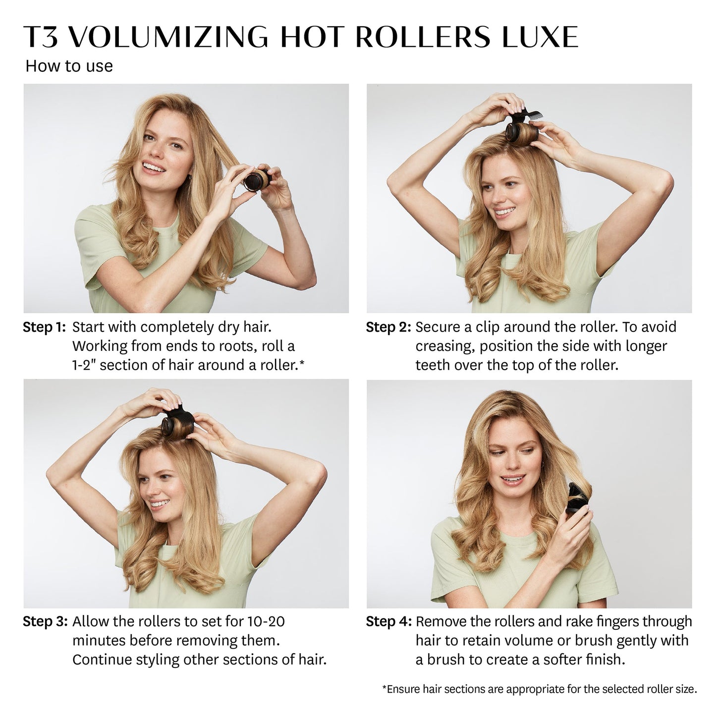 T3 Volumising Hot Rollers Luxe Set