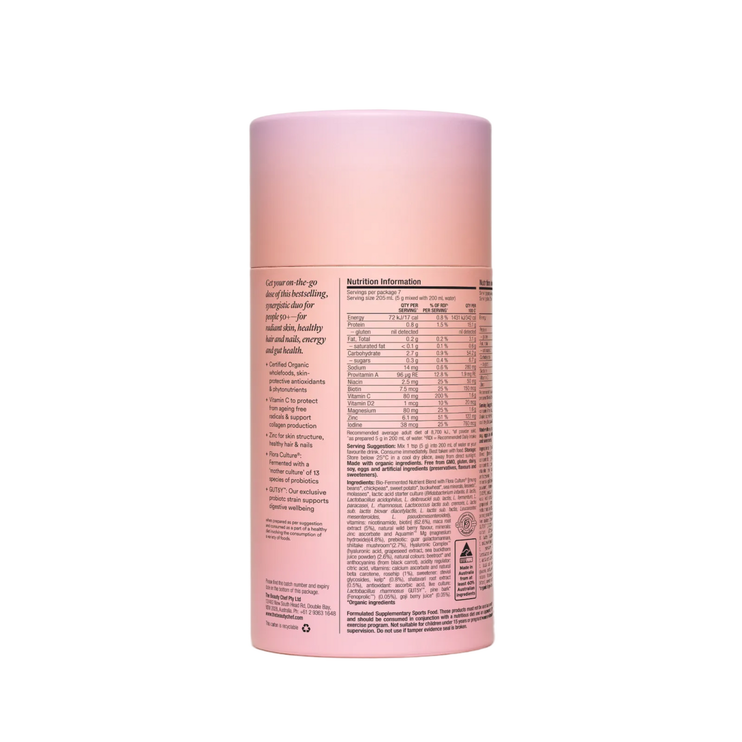 The Beauty Chef Glow Ageless + Collagen Boost Sachets 7 x 5 g + 7 x 15 mL
