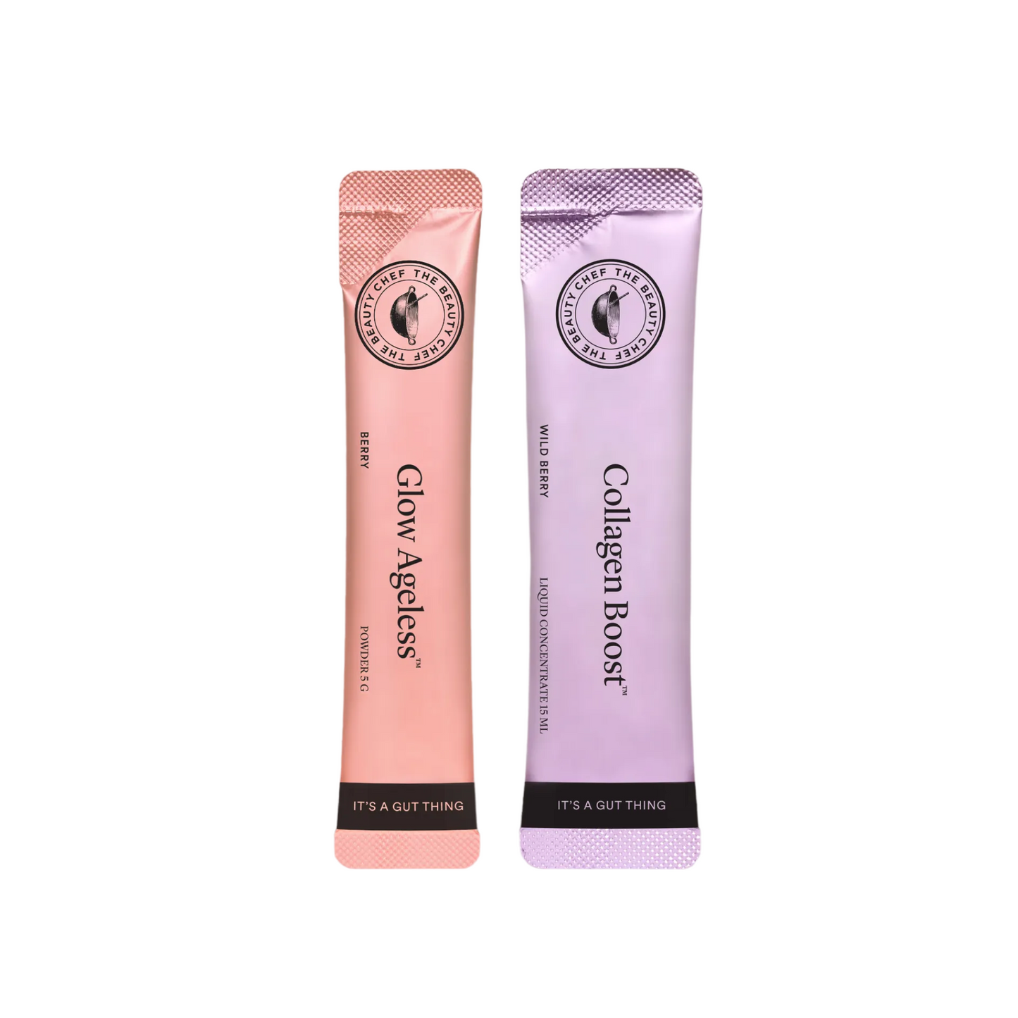 The Beauty Chef Glow Ageless + Collagen Boost Sachets 7 x 5 g + 7 x 15 mL