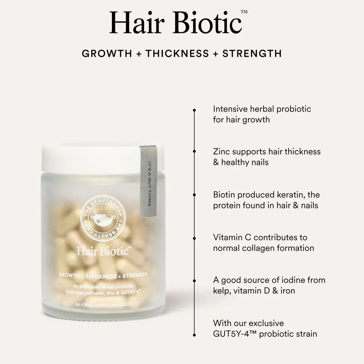 The Beauty Chef Hair Biotic 60 Capsules