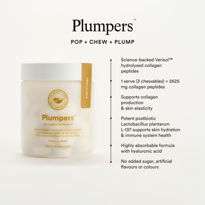 The Beauty Chef Plumpers Collagen Chewables Vanilla Bean