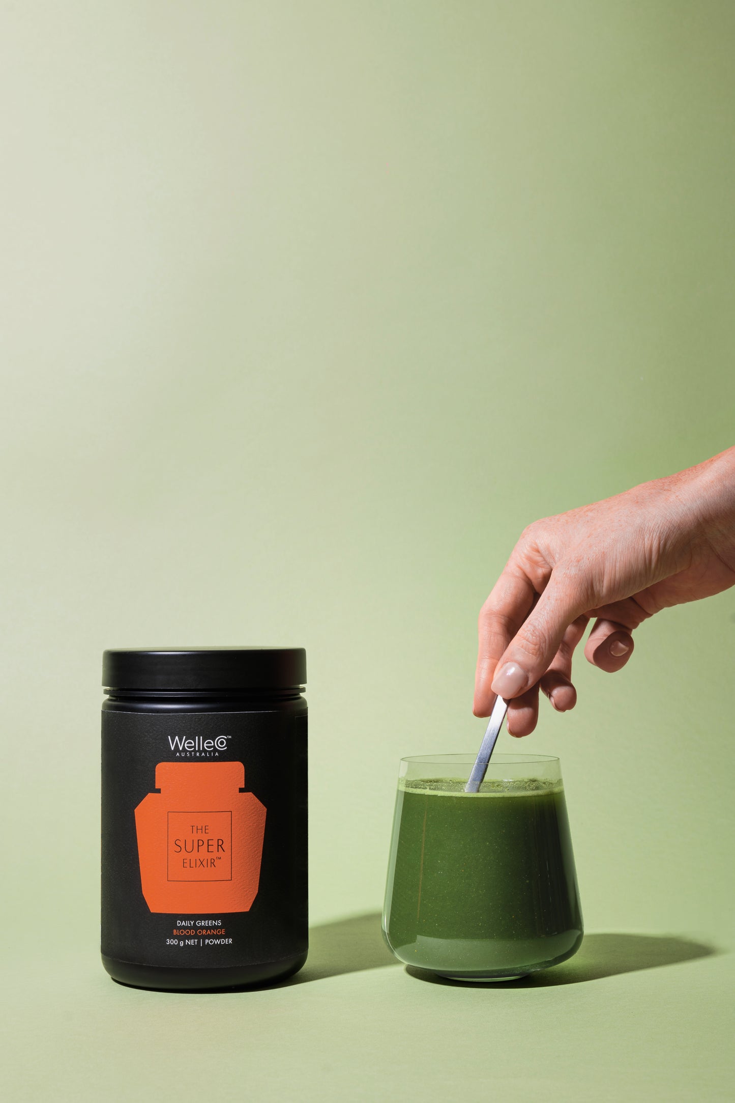 WelleCo The Super Elixir Greens Jar 300g