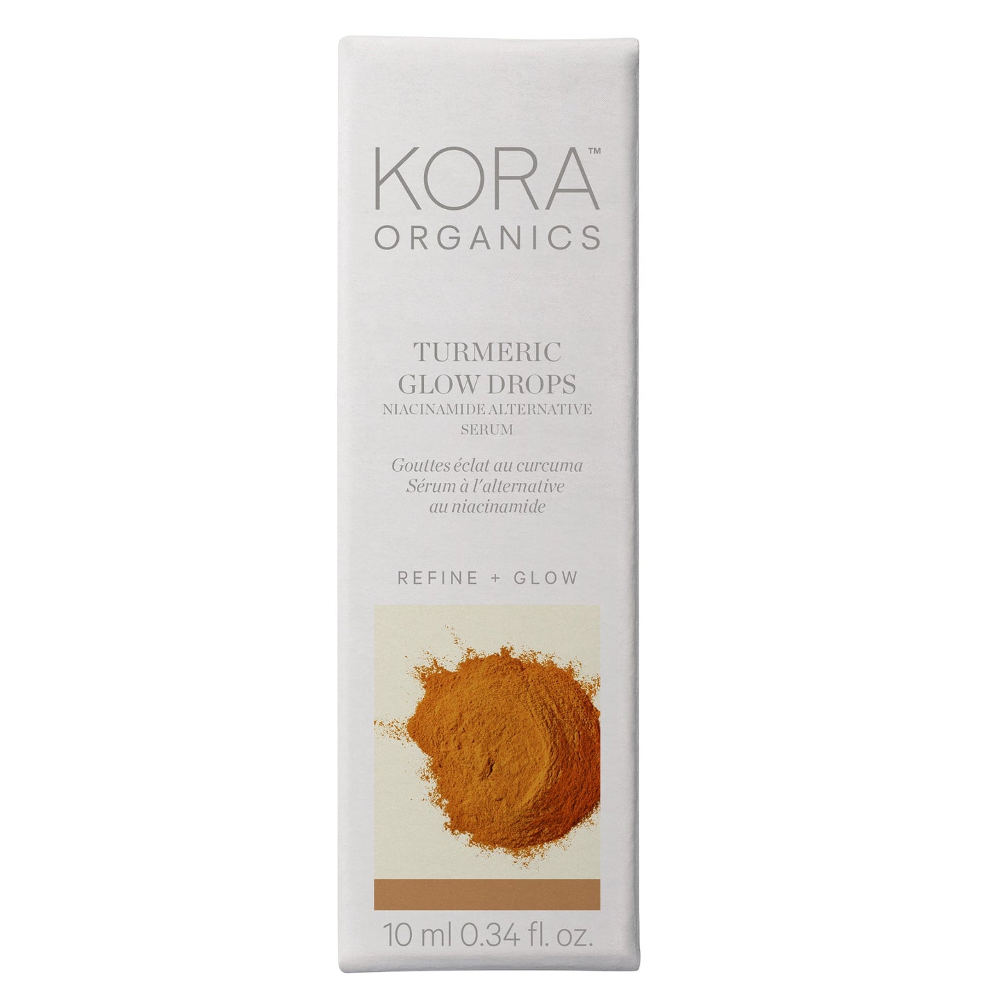 KORA Organics Turmeric Glow Drops Niacinamide Alternative Serum 10ml