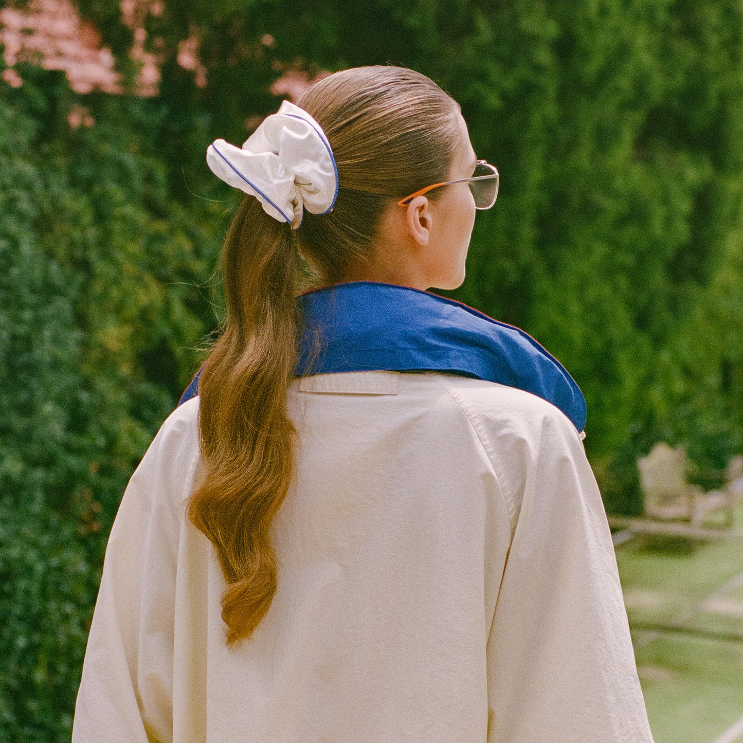 Slip Pure Silk Jumbo Scrunchie - Courtside