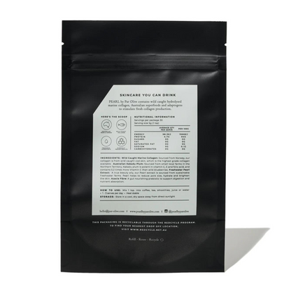 Par Olive PEARL Marine Collagen Superpowder Refill Pouch - Unflavoured 150g