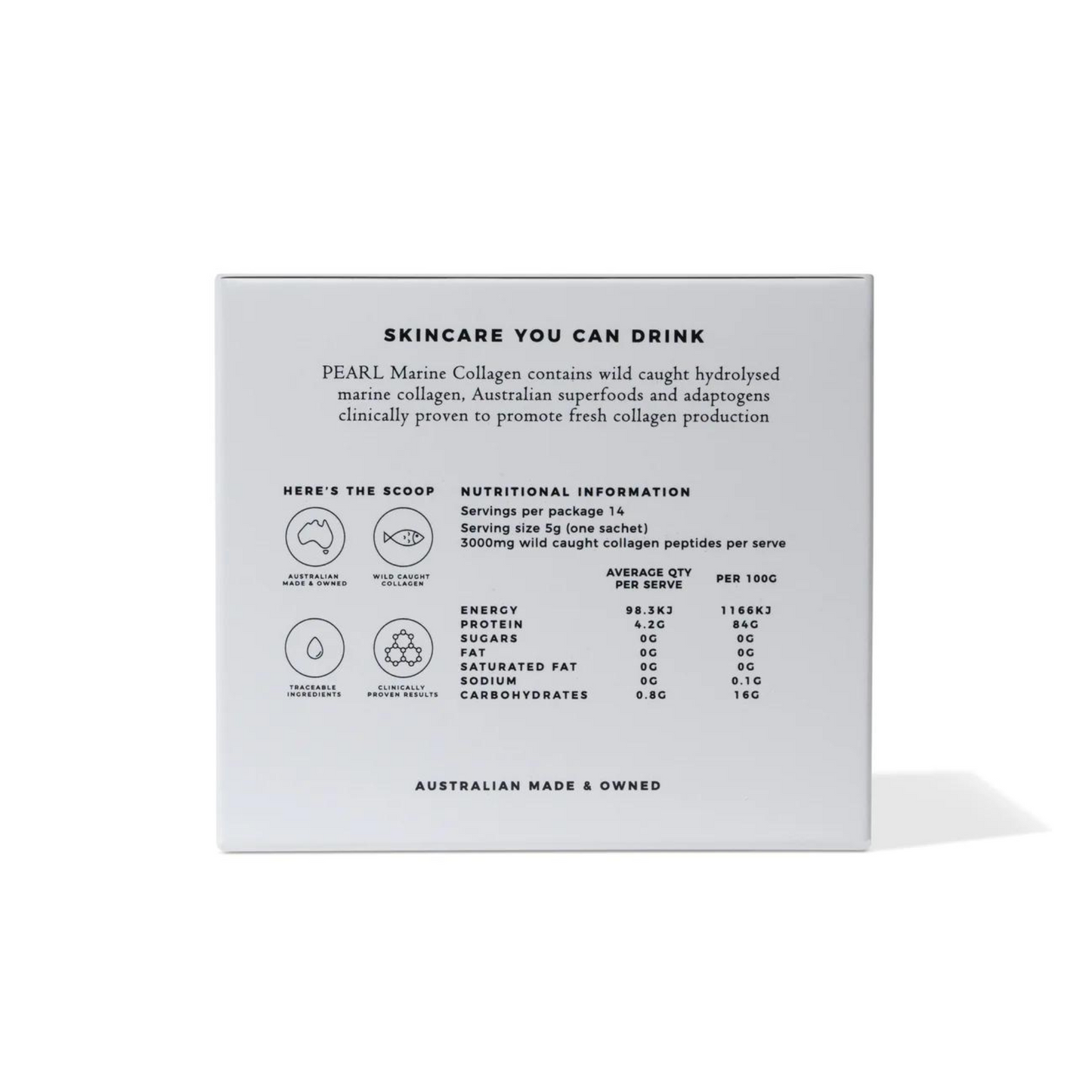 Par Olive PEARL Marine Collagen Superpowder Travel Set - Unflavoured 14x5g