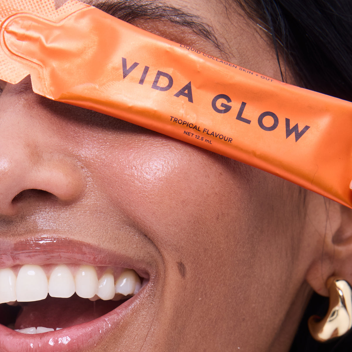 Vida Glow Liquid Collagen Skin + Gut - Tropical 15 x 12.5ml Sachets