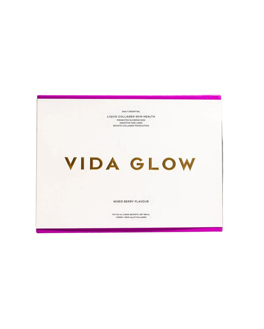 Vida Glow Liquid Collagen Skin Health Mixed Berry - 15 sachets