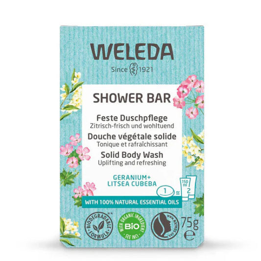 Weleda Shower Bar Geranium + Litsea Cubeba 75g