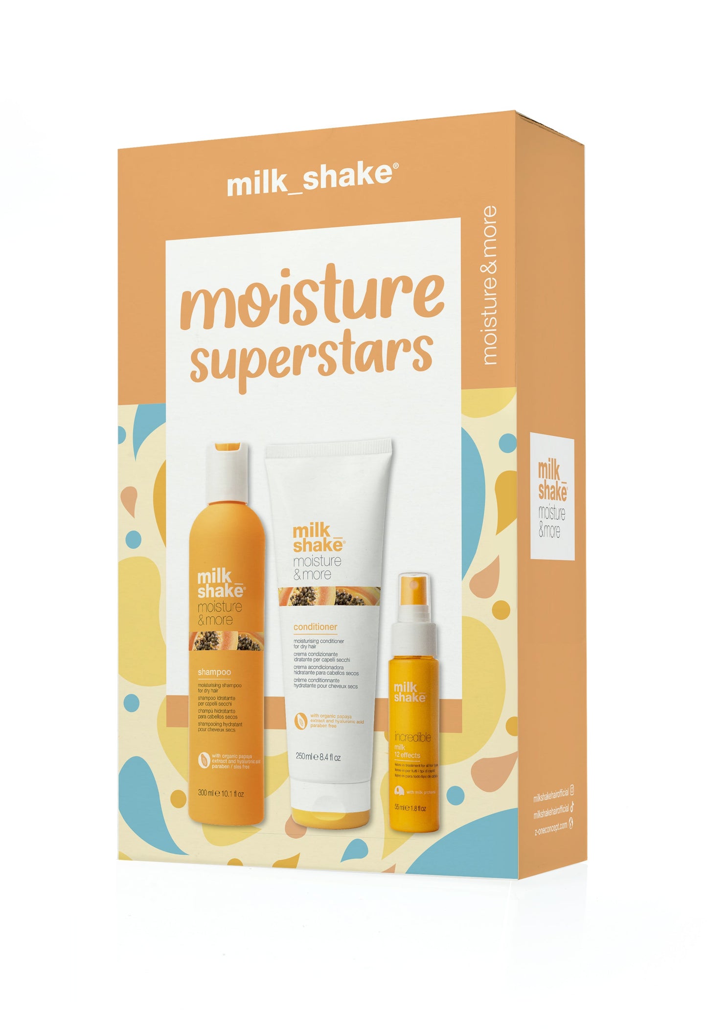 milk_shake 'moisture superstars' moisture & more trio pack