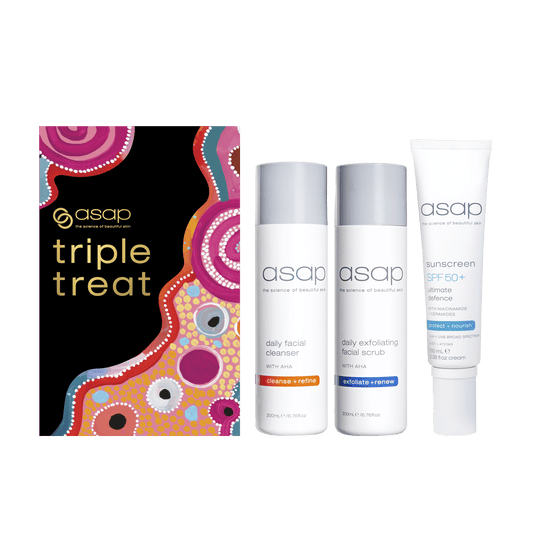 ASAP asap triple treat cleanse & protect pack - ultimate defence Beauty Sets & Kits