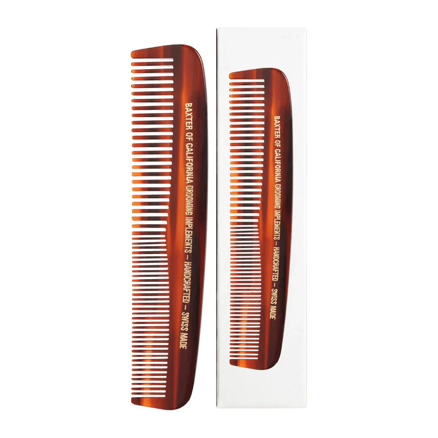 Baxter Of California Tortoiseshell Beard & Moustache Comb 9cm