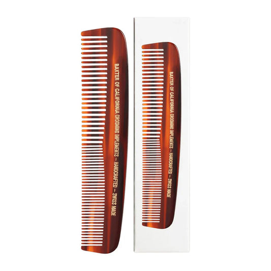 Baxter Of California Tortoiseshell Beard & Moustache Comb 9cm