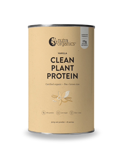 Nutra Organics Clean Plant Protein Vanilla 500g