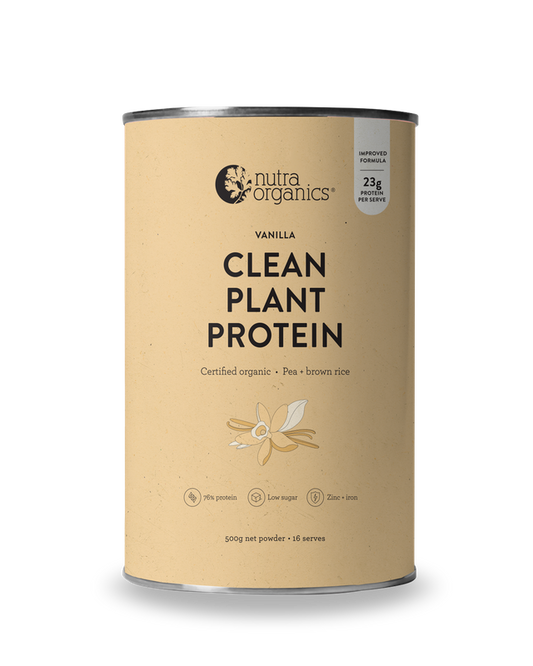 Nutra Organics Clean Plant Protein Vanilla 500g