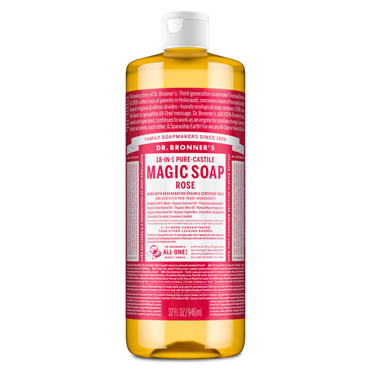 Dr. Bronner's Pure Castile Liquid Soap - Rose 946ml