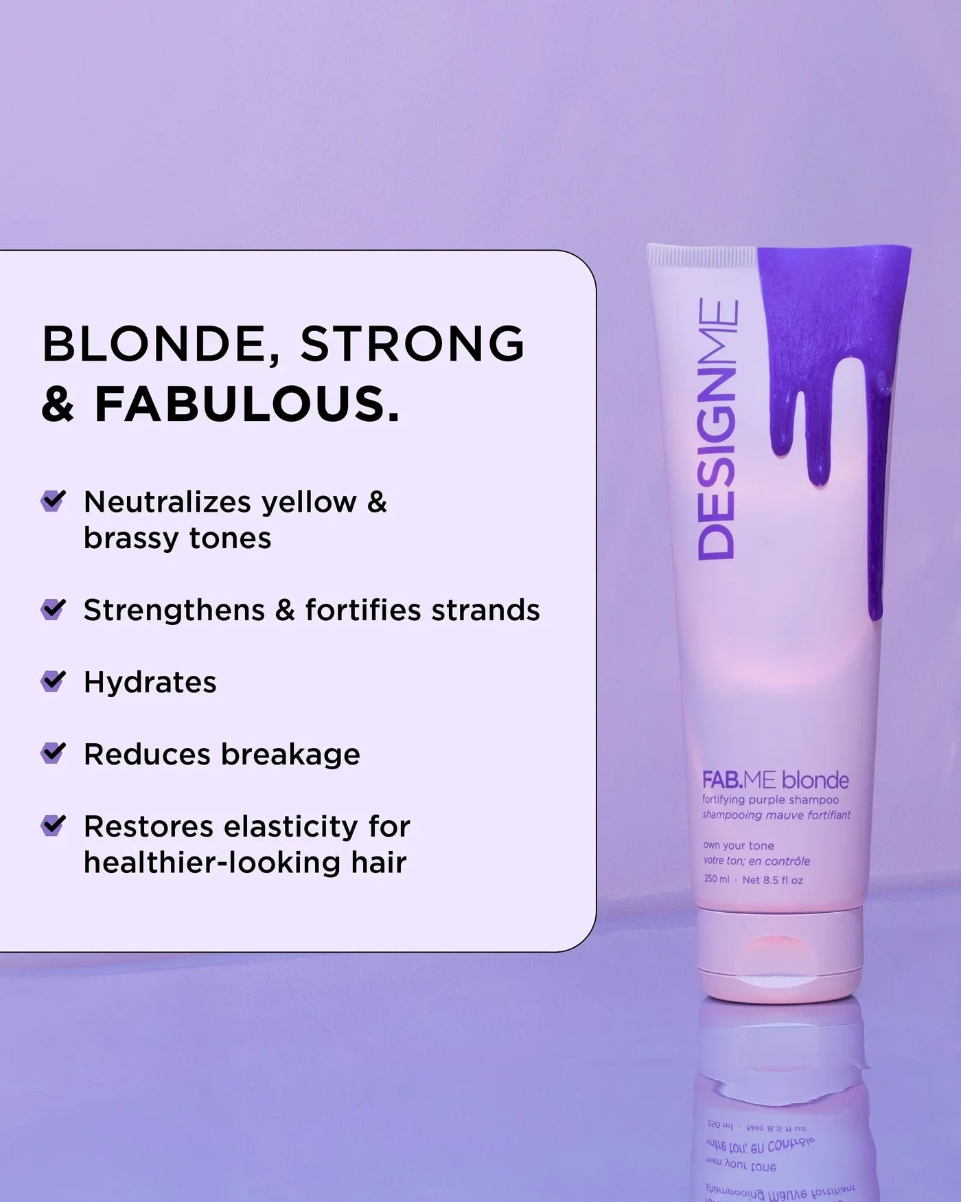 Design.ME Fab Me Blonde Purple Shampoo 250ml