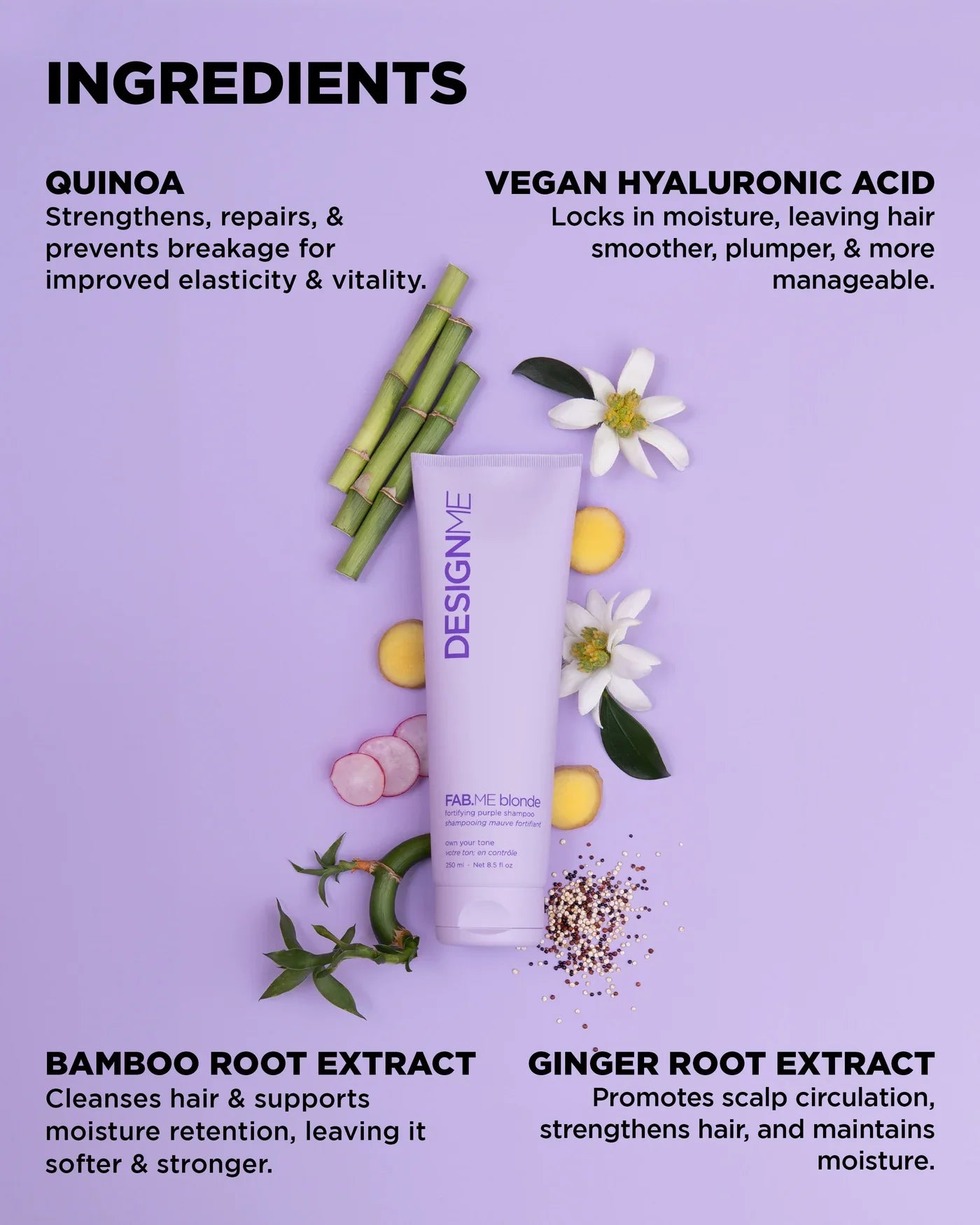 Design.ME Fab Me Blonde Purple Shampoo 250ml