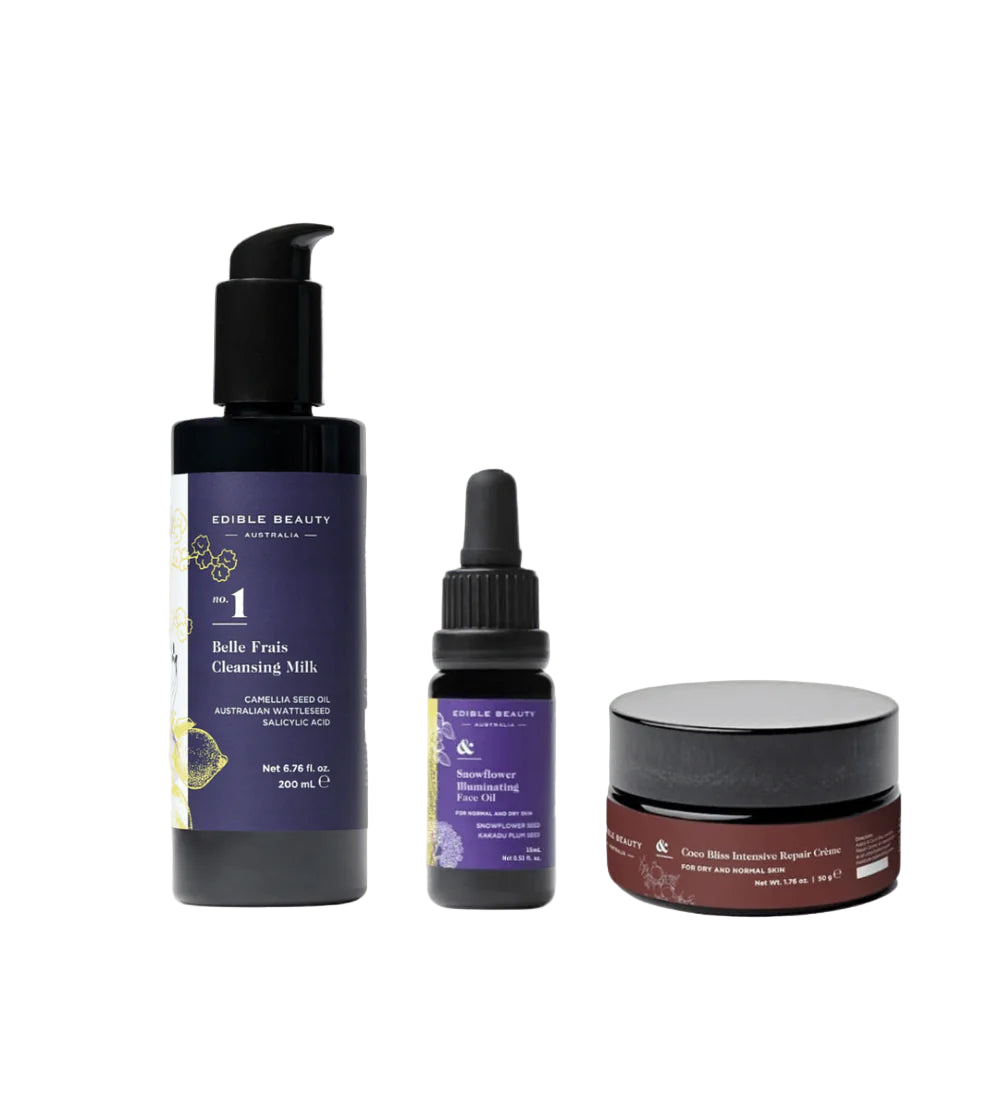 Edible Beauty Skincare Essentials - Dry Skin Set