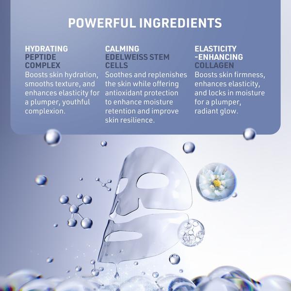 FOREO FOREO FAQ Glass Skin Collagen Hydrogel Face Mask 5 Pack Skin Care [Health and Beauty]