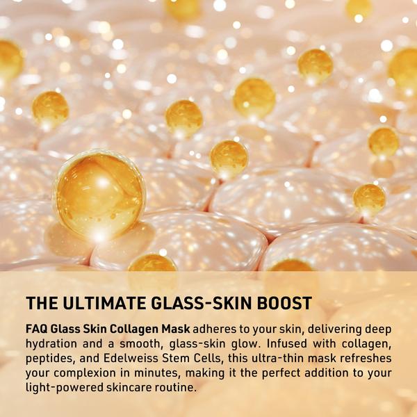 FOREO FOREO FAQ Glass Skin Collagen Hydrogel Face Mask 5 Pack Skin Care [Health and Beauty]