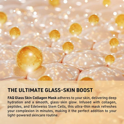 FOREO FOREO FAQ Glass Skin Collagen Hydrogel Face Mask 5 Pack Skin Care [Health and Beauty]