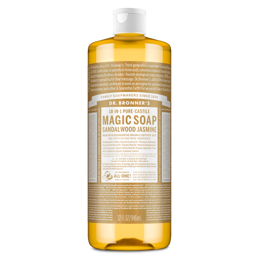 Dr. Bronner's Pure Castile Liquid Soap - Sandalwood and Jasmine 946ml