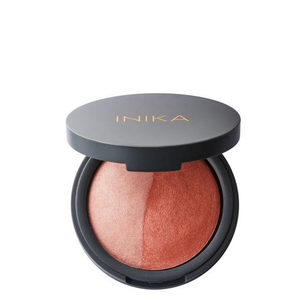 INIKA Burnt Peach INIKA Baked Blush Duo 6.5g Blushers