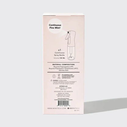 Kitsch Kitsch Recycled Plastic Continuous Spray Bottle - Terracotta Hair Care [Health and Beauty]
