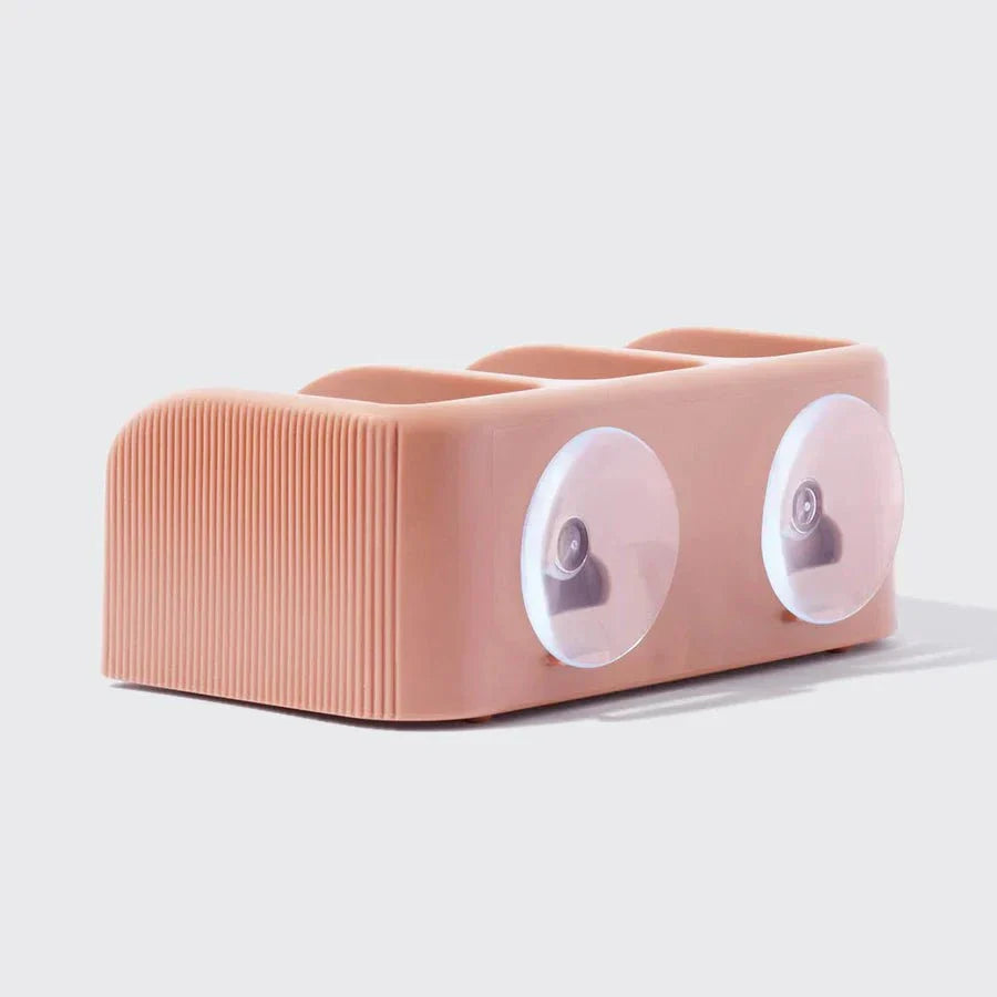 Kitsch Kitsch Recycled Plastic Self-Draining Soap Dish - Terracotta Hair Care [Health and Beauty]