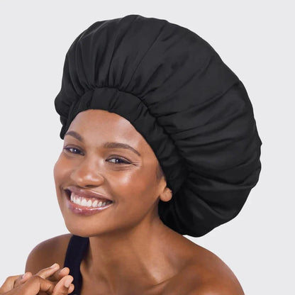 Kitsch Kitsch Satin Sleep XL Adjustable Bonnet - Black Hair Care [Health and Beauty]